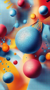 圆点渐变海报素材设计