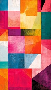 几何色块装饰画