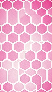 粉红蜂巢图案
