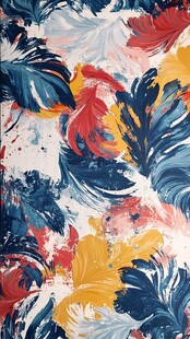 混色彩印印染简约