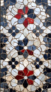 仿古瓷片抽象玻璃