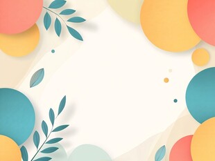 炫彩撞色立体质感背景