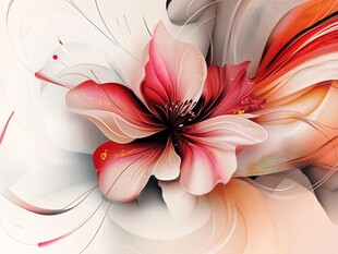 手绘创意百花壁纸