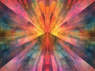 炫彩放射背景