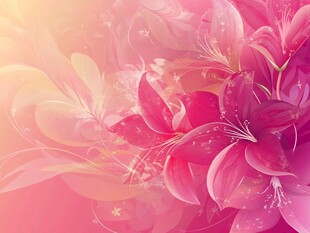 紫红色花卉幻彩背景