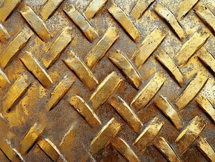 金色筒瓦背景