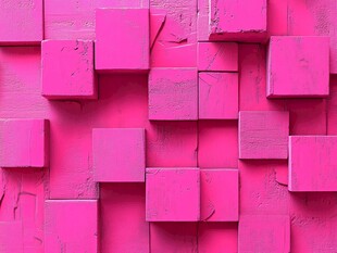 粉红色纹理立方体