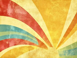 绚丽彩虹多彩艺术背景