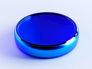 蓝玻璃圆盒