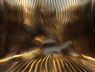 4d金色线条艺术