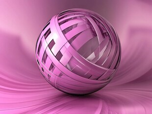粉色球体背景