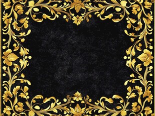 黑金色花纹