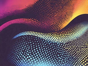 圆点渐变海报素材设计