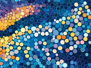 绚丽点点重叠背景