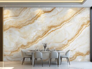 金色大理石瓷砖背景墙