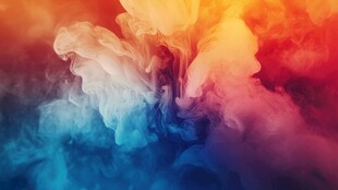 绘画梦幻烟雾五彩