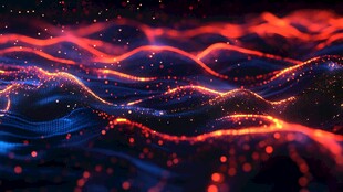 科幻感蓝色流动感背景