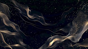 流光渐变金色炫酷飘带