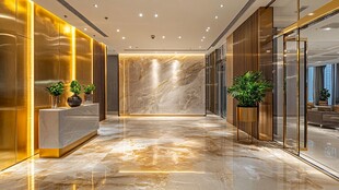 高端写字楼电梯厅