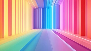 彩色通道彩虹通道