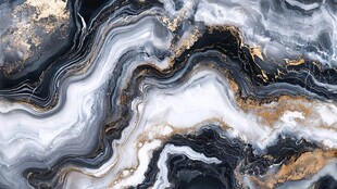 渐变抽象流体装饰画