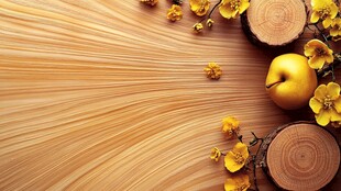 金色花纹木纹背景