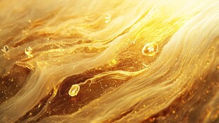 黄金流体艺术画