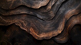 抽象波纹褐色大理石