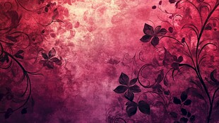 紫红色花卉幻彩背景