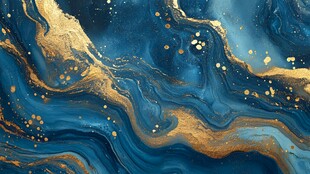 金色抽象流体纹理背景