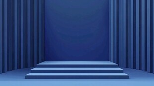 蓝色舞台展示背景