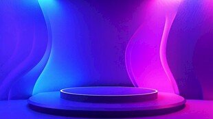 炫彩渐变展台背景