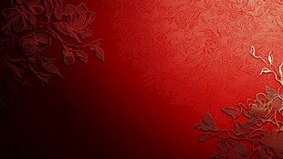 枣红花纹背景海报背景