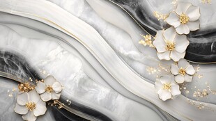 飘逸金线背景墙