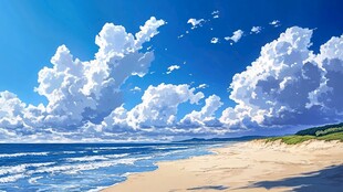 动漫海边
