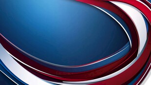 简约大气红色蓝色