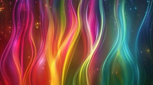 梦幻浪漫线条流动