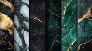 黄蓝相间大理石纹理