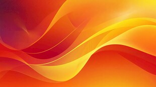 橘红色动感曲线背景