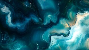 渐变抽象流体装饰画