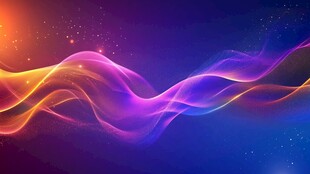 流光渐变彩色炫酷飘带