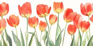 郁金香插画插图