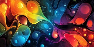 肌理彩色流体背景