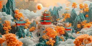 3d立体插画风格