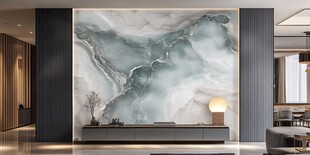 现代北欧大理石背景墙