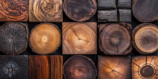 圆形木桩背景图