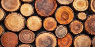 圆形木桩背景图