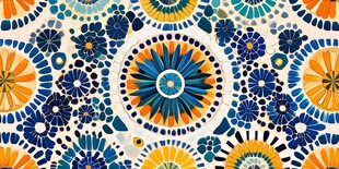 多彩瓷器装饰墙