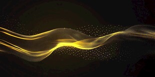 黄色炫酷线条背景