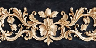 金色奢华浮雕装饰设计